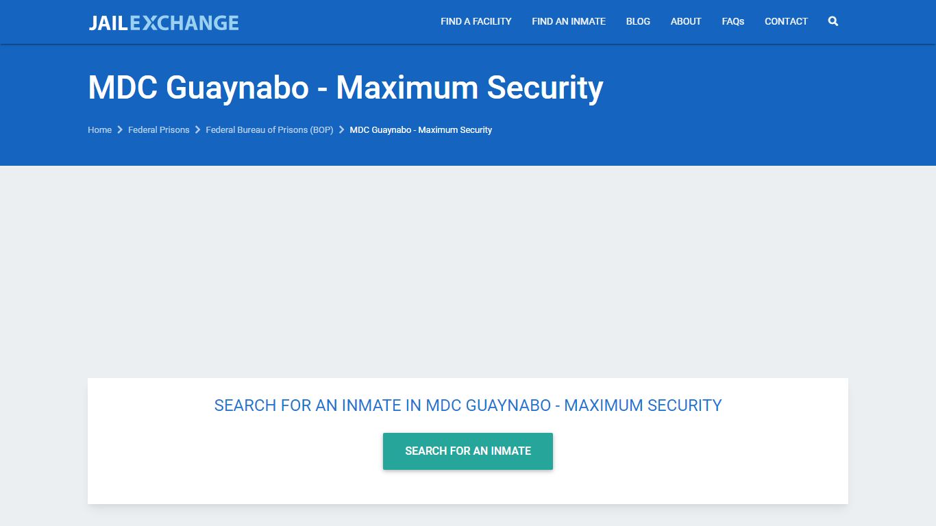 MDC Guaynabo - Maximum Security Inmate Locator | BOP ...